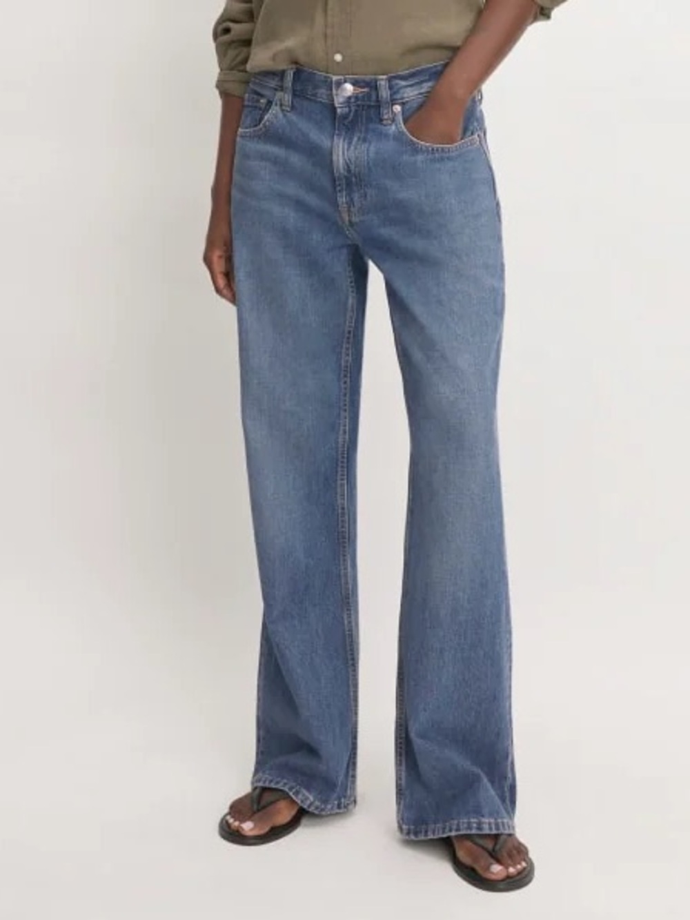 Everlane Sz 32 The Slouch Bootcut Denim Jean